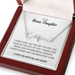 To My Bonus Daughter - I Love You - Signature Style Name Necklace