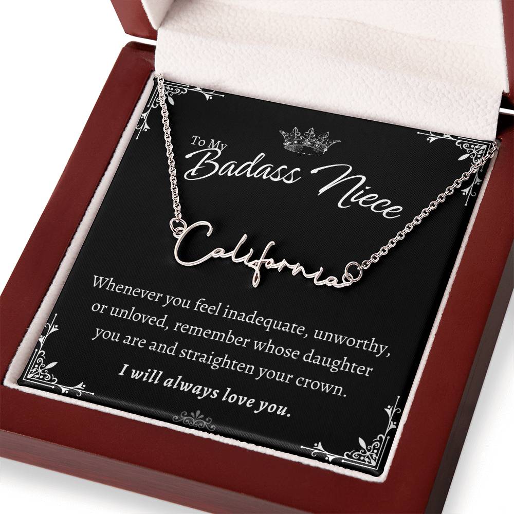 To My Badass Niece - Straighten Your Crown - Custom