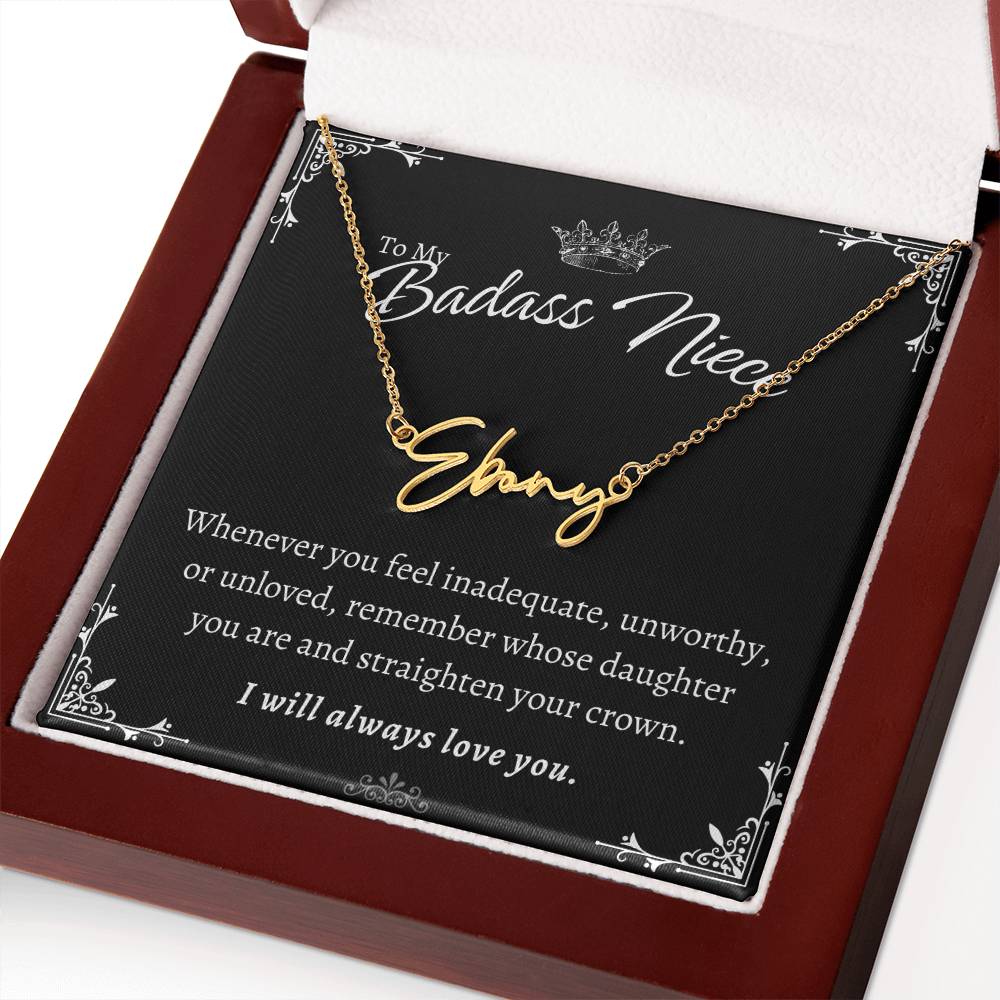 To My Badass Niece - Straighten Your Crown - Custom