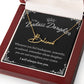 To My Badass Daughter - Straighten Your Crown - Custom Signature Style Name Necklace Gift Set