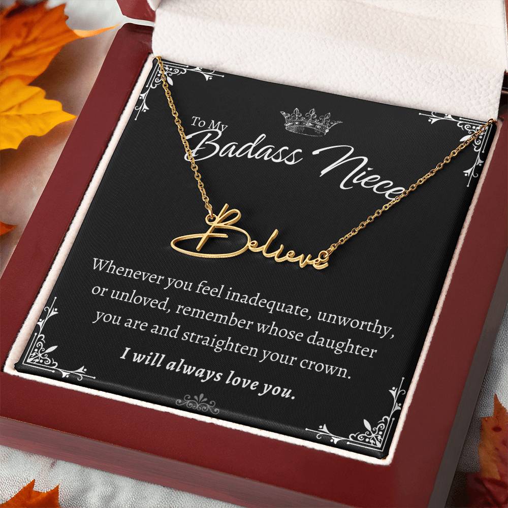 To My Badass Niece - Straighten Your Crown - Custom