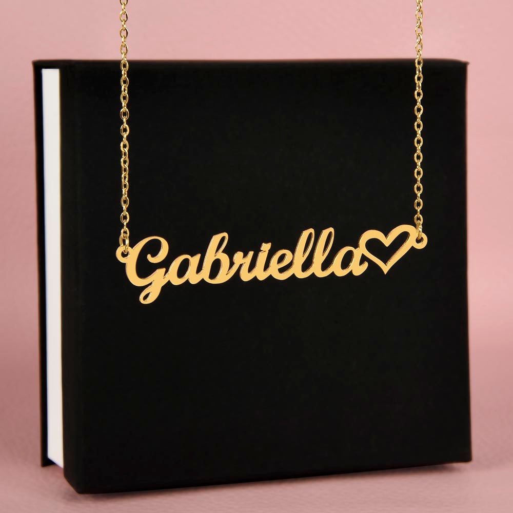 Custom Heart Name Neclace