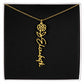 Custom Flower Name Necklace - A truly unique Gift Idea