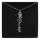 Custom Flower Name Necklace - A truly unique Gift Idea