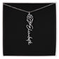 Custom Flower Name Necklace - A truly unique Gift Idea