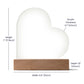 To My Beautiful Daughter Love Mom - Acrylic Heart Plaque - Night Light Gift