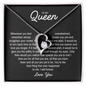 To My Queen - Love Heart Necklace