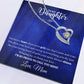 TO MY DAUGHTER LOVE MOM - FOREVER LOVE NECKLACE