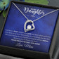 TO MY DAUGHTER LOVE MOM - FOREVER LOVE NECKLACE