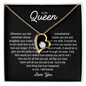 To My Queen - Love Heart Necklace