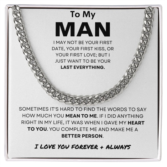 To My Man | Cuban Link Chain