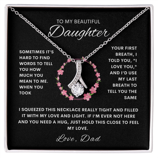 To My Beautiful Daughter | Alluring Beauty Necklace
