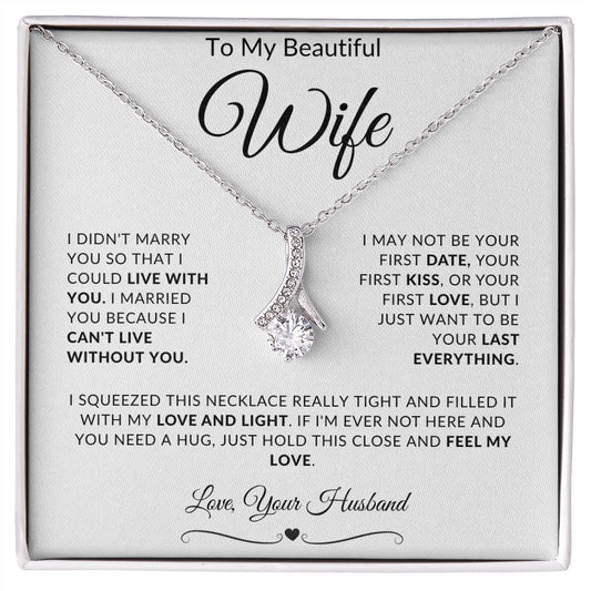 To My Beautiful Wife | Alluring Love Necklace