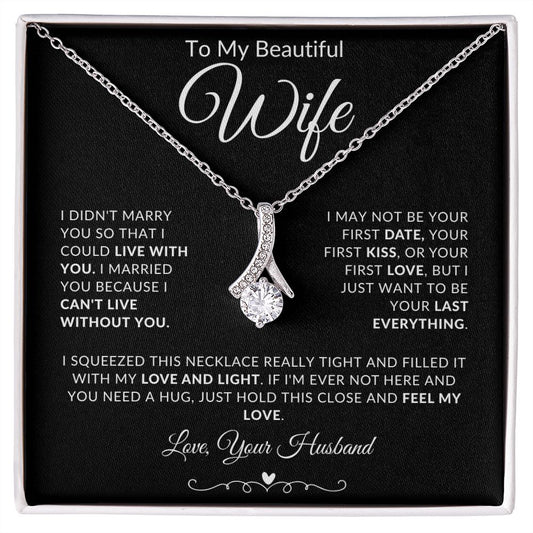 To My Beautiful Wife | Alluring Beauty Necklace
