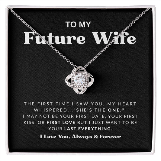To My Future Wife Love Knot Necklace