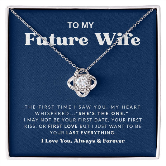 To My Future Wife Love Knot Necklace