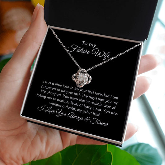 To My Future Wife Love Knot Necklace