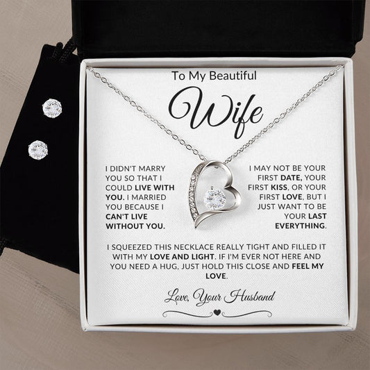 To My Beautiful Wife | Forever Love Necklace