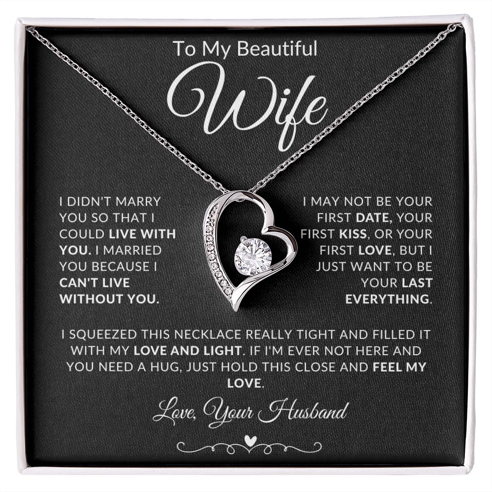 To My Beautiful Wife | Forever Love Necklace