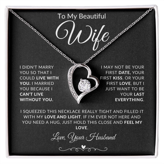 To My Beautiful Wife | Forever Love Necklace