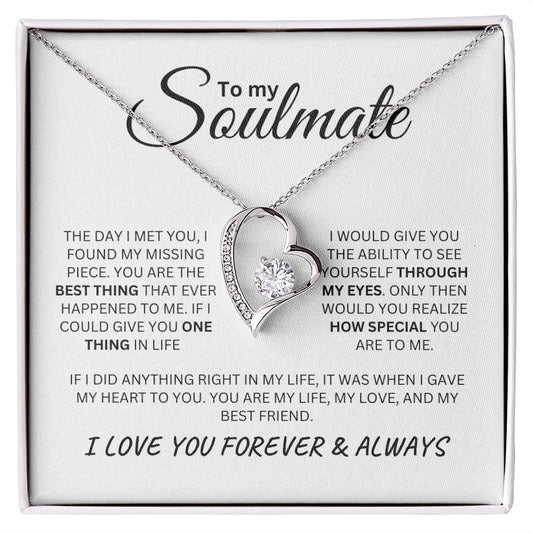 To My Soulmate | Forever Love Necklace
