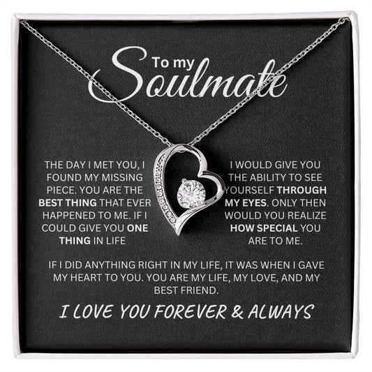 To My Soulmate | Forever Love Necklace
