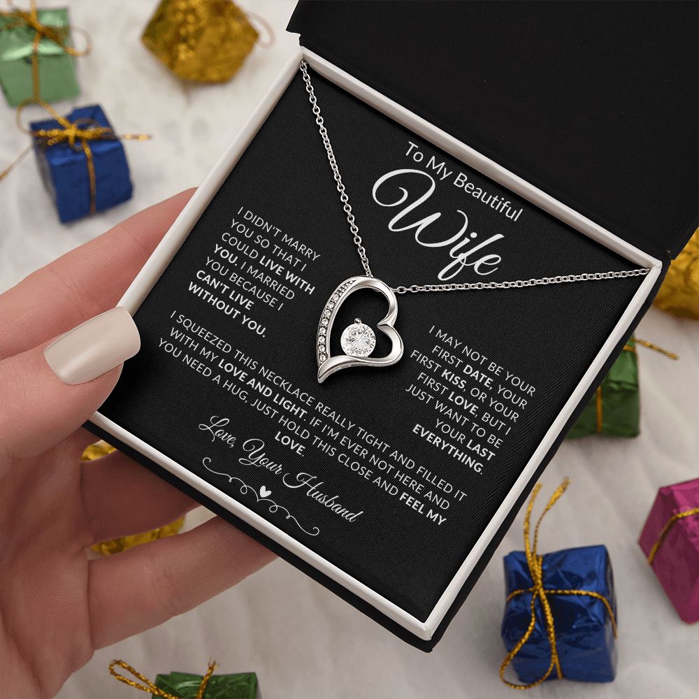 To My Beautiful Wife | Forever Love Necklace