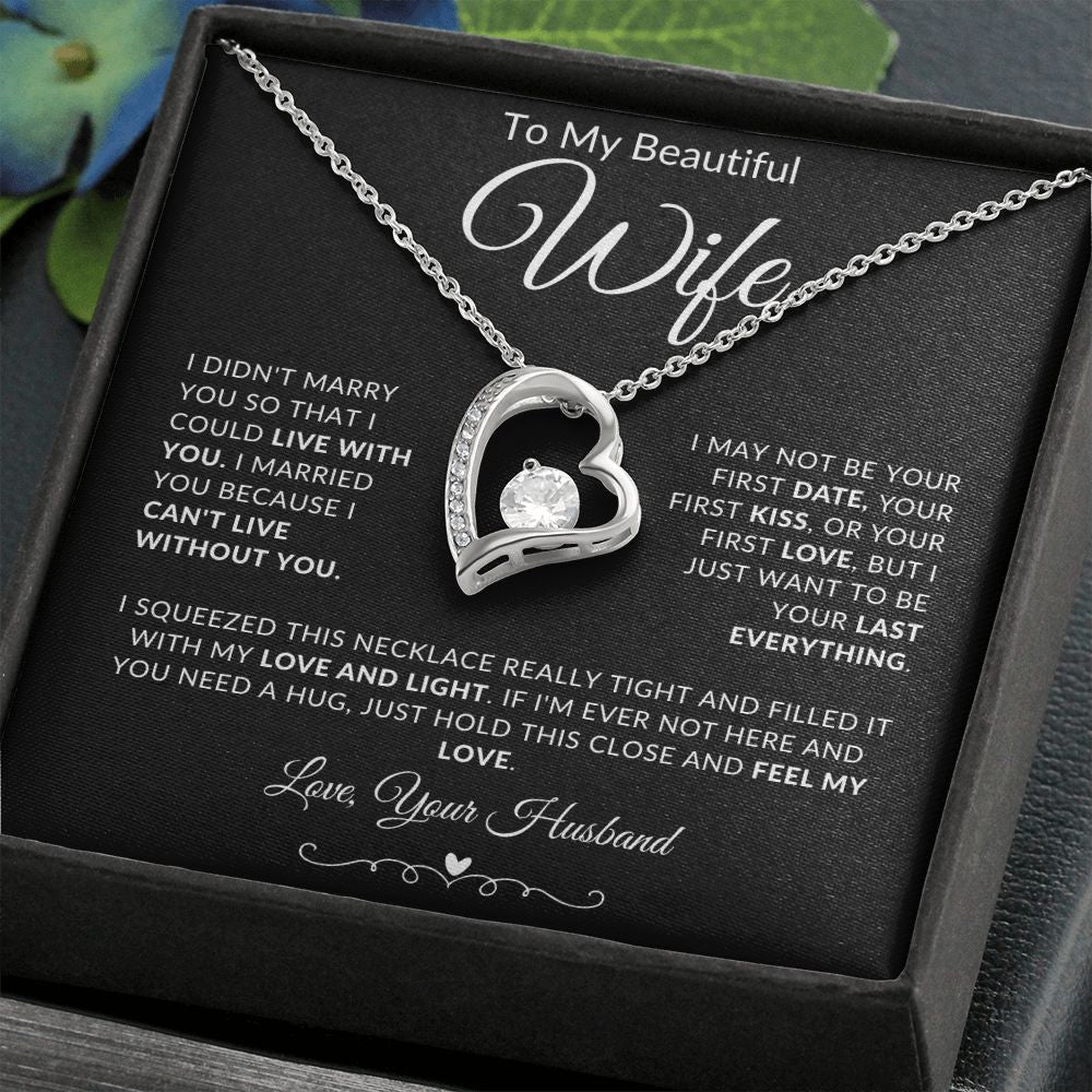 To My Beautiful Wife | Forever Love Necklace