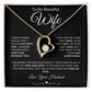 To My Beautiful Wife | Forever Love Necklace