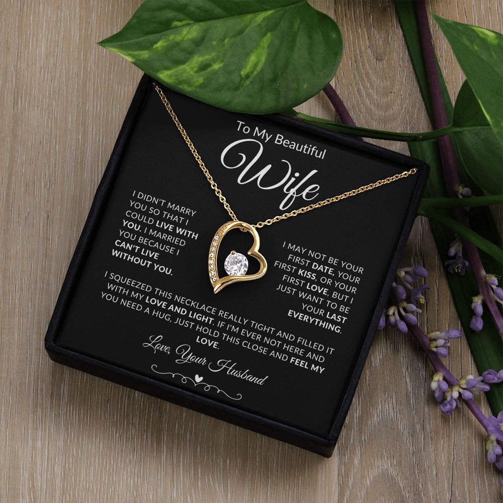 To My Beautiful Wife | Forever Love Necklace